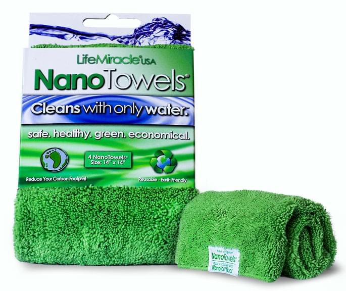 Water Liberty NanoTowels (4-Pack, Reusable Cleaning Cloths)